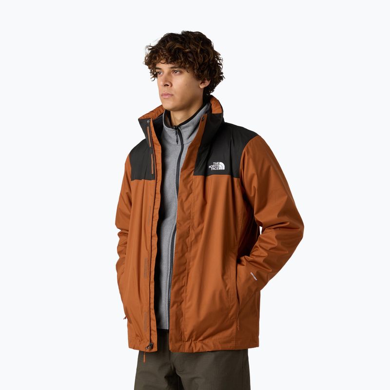 Vyriška 3-in-1 striukė The North Face Evolve II Triclimate burnt umber/asphalt grey 4