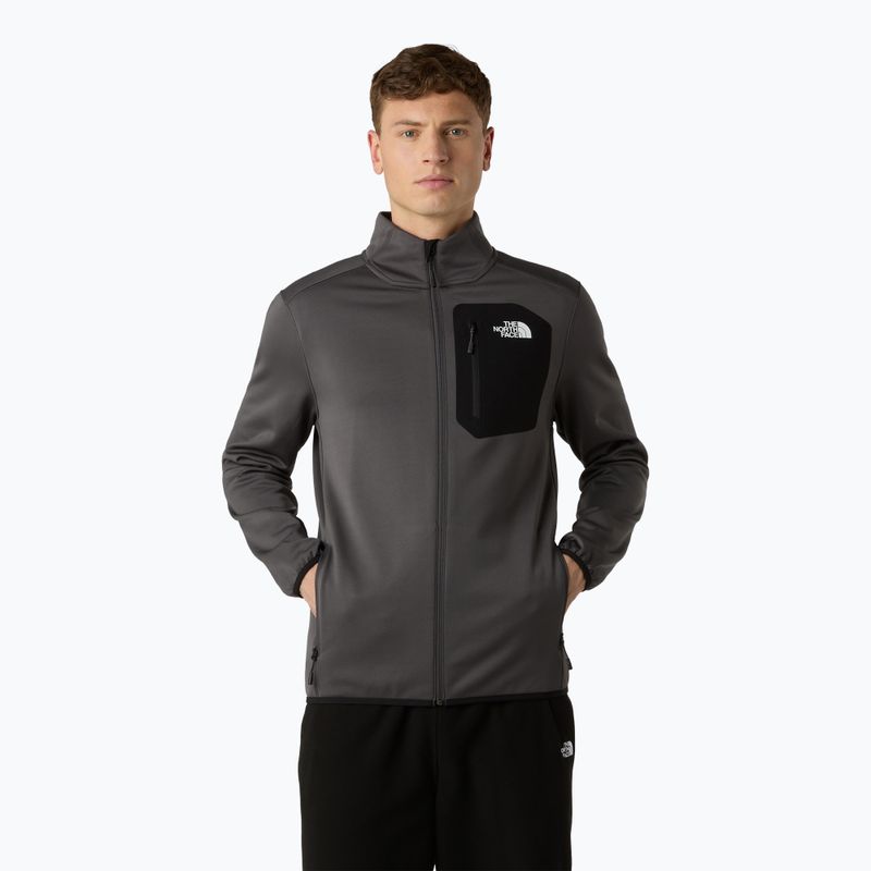 Vyriški džemperiai The North Face Crest Fz anthracite grey/black