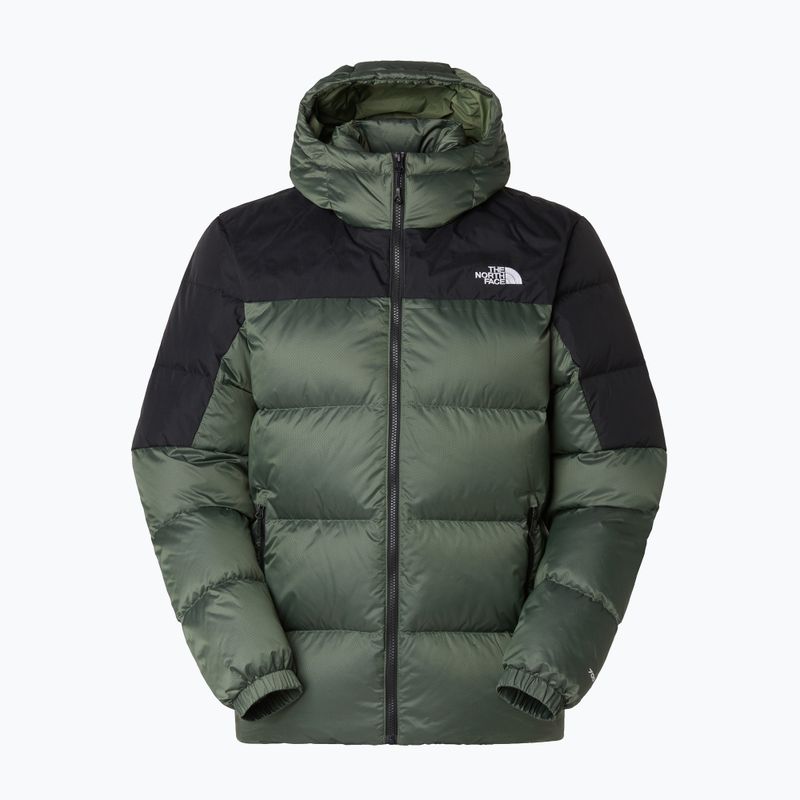 Vyriška The North Face Diablo Down 2.0 Hoodie pečių rūkas/juoda viržinė pūkinė striukė 5