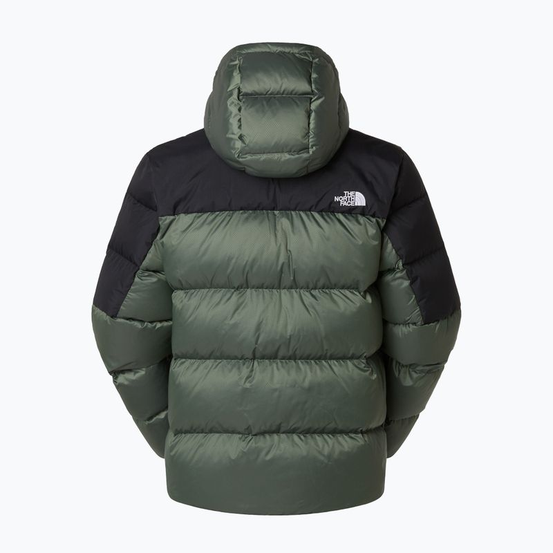 Vyriška The North Face Diablo Down 2.0 Hoodie pečių rūkas/juoda viržinė pūkinė striukė 6