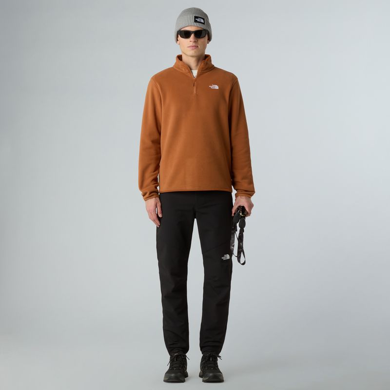 Vyriškas fliso džemperis The North Face Glacier Fleece 1/4 Zip burnt umber 2