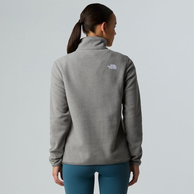 Moteriškas fliso džemperis The North Face Glacier Fleece 1/4 Zip mid grey heather 3