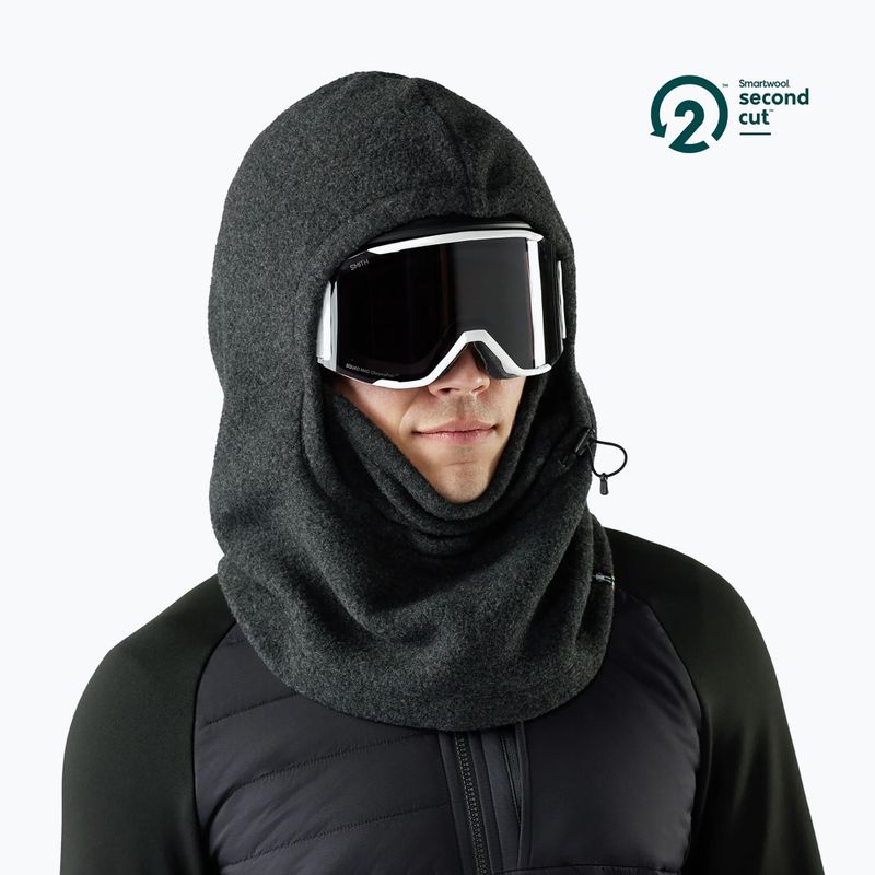 Moteriška balaklava Smartwool Second Cut Fleece Hood charcoal 2