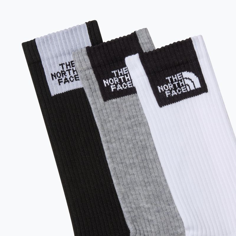 Kojinės The North Face Multi Sport Fine Box Cush Crew 3 poros white/black 2