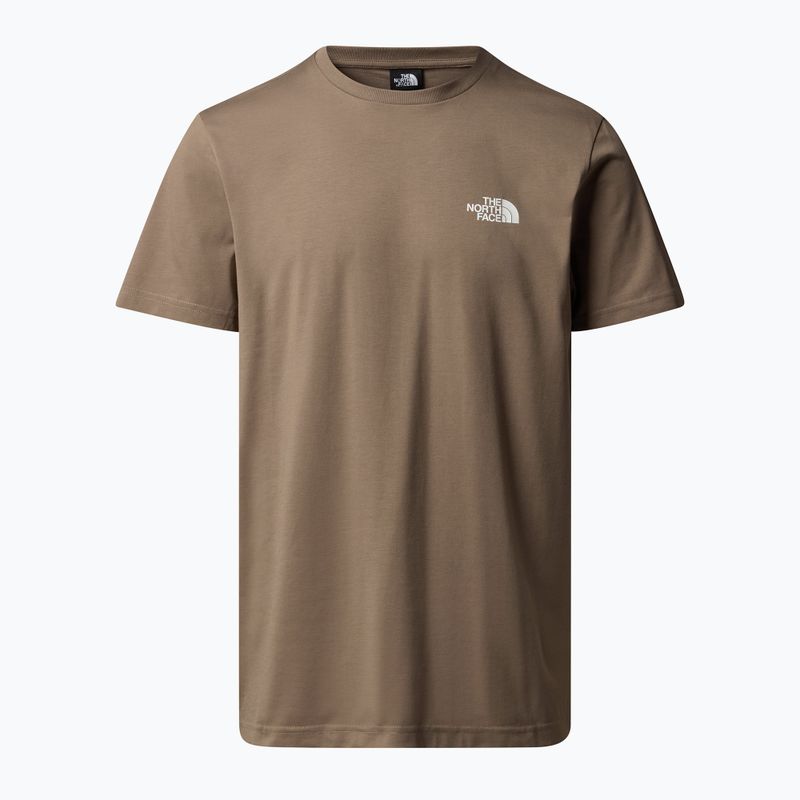 Vyriški marškinėliai The North Face Simple Dome mocha brown 3