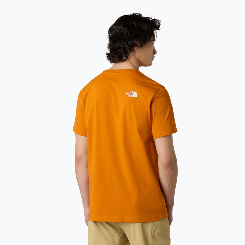 Vyriški marškinėliai The North Face Simple Dome agate orange 3