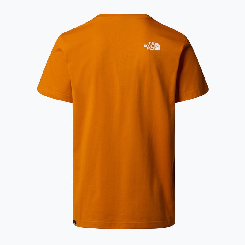 Vyriški marškinėliai The North Face Simple Dome agate orange 5