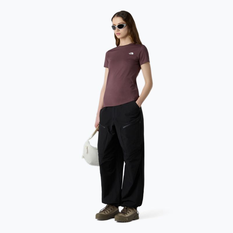 Moteriški marškinėliai The North Face Simple Dome Slim tawny quartz 2