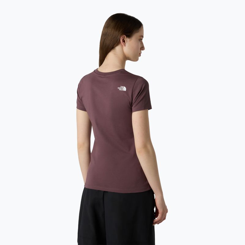 Moteriški marškinėliai The North Face Simple Dome Slim tawny quartz 3