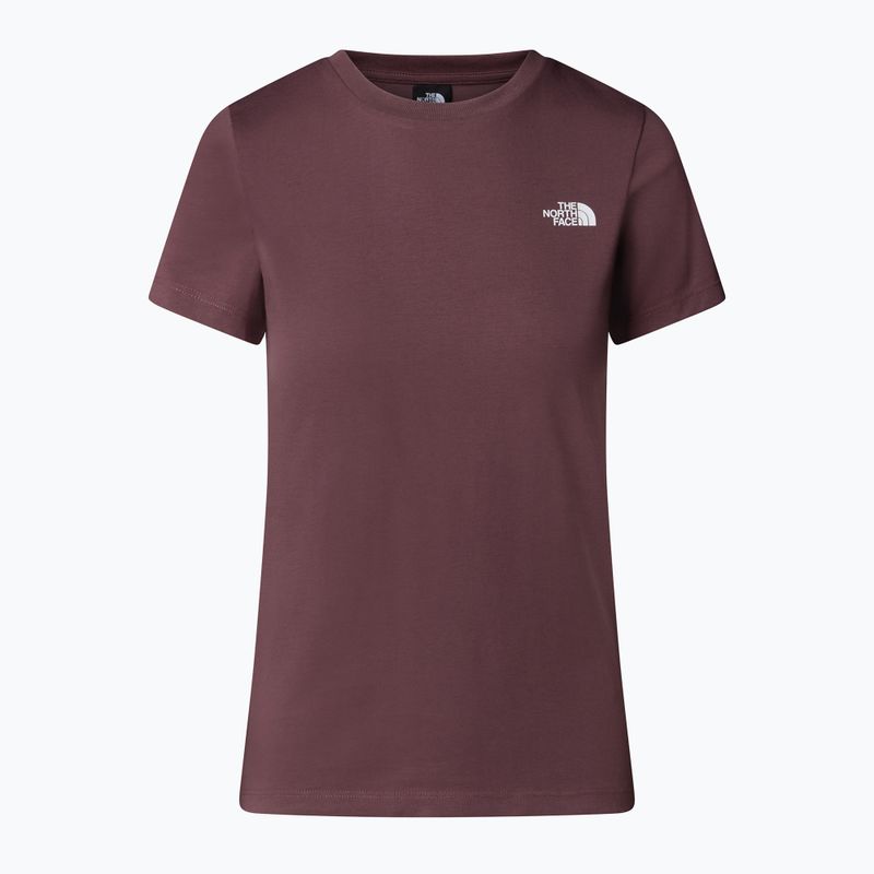 Moteriški marškinėliai The North Face Simple Dome Slim tawny quartz 4