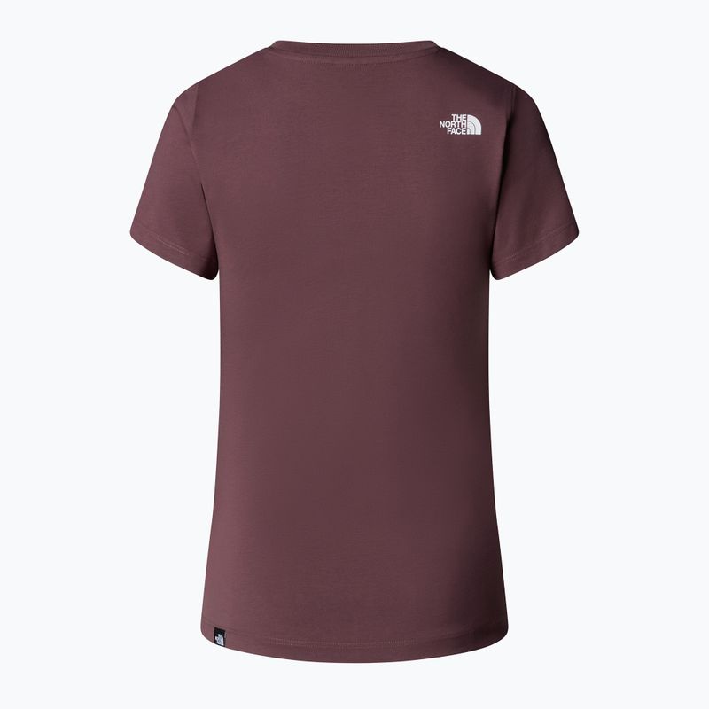 Moteriški marškinėliai The North Face Simple Dome Slim tawny quartz 5