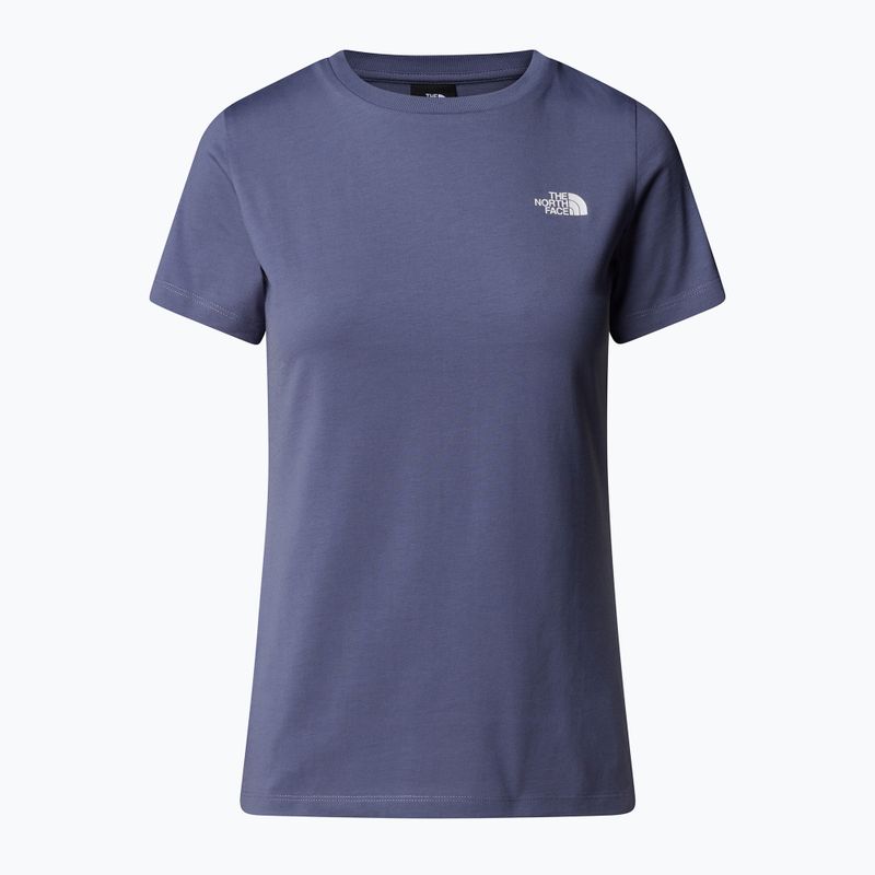 Moteriški marškinėliai The North Face Simple Dome Slim blue eclipse 4