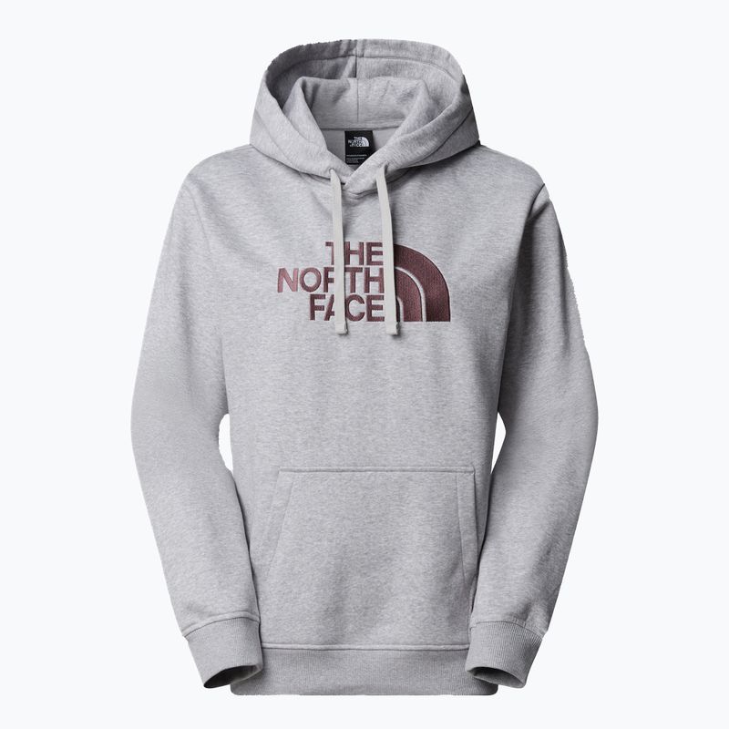 Moteriška The North Face Drew Peak džemperis su gobtuvu lightgreyheather/tawnyquartz 4