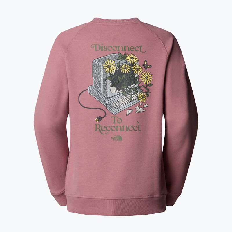 Moterikas džemperis The North Face Connect Relaxed Crew Graphic nostalgia rose 5