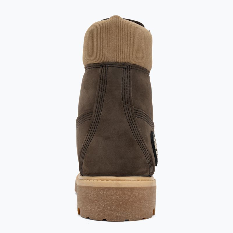 Vyriški batai Timberland Premium 6 Inch Lace Up Waterproof dark brown nubuck/olive 6