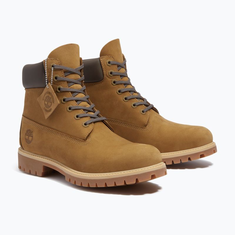 Vyriški batai Timberland Premium 6 Inch Lace Up Waterproof olive nubuck/dark brown 10