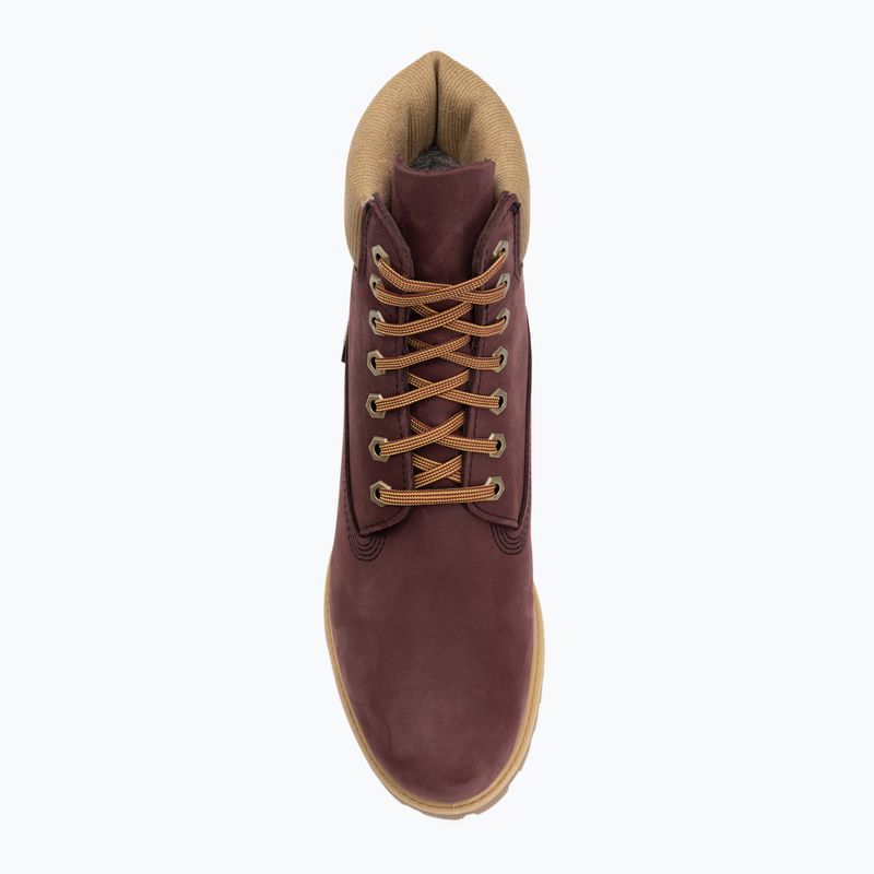 Vyriški batai Timberland Premium 6 Inch Lace Up Waterproof burgundy olive 5