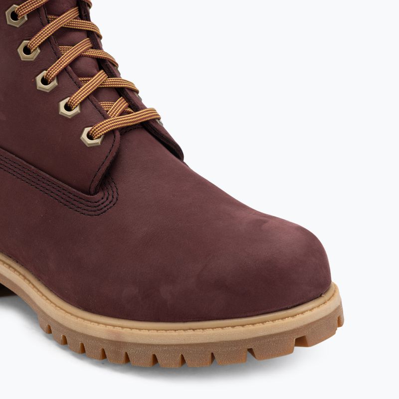 Vyriški batai Timberland Premium 6 Inch Lace Up Waterproof burgundy olive 7