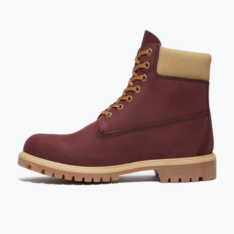 Vyriški batai Timberland Premium 6 Inch Lace Up Waterproof burgundy olive 2