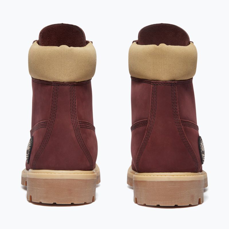 Vyriški batai Timberland Premium 6 Inch Lace Up Waterproof burgundy olive 4