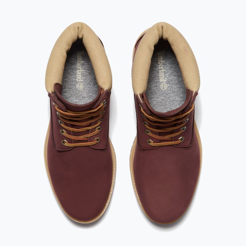 Vyriški batai Timberland Premium 6 Inch Lace Up Waterproof burgundy olive 5