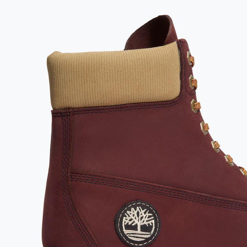 Vyriški batai Timberland Premium 6 Inch Lace Up Waterproof burgundy olive 8