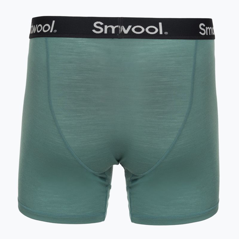 Vyriškos termoaktyvios trumpikės Smartwool Everyday Merino Boxer Brief Boxed black dusty teal 2