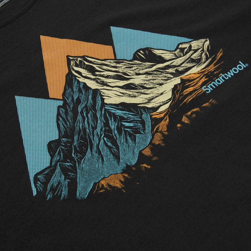 Vyriški marškinėliai Smartwool Peak Bagger Active SS Graphic Tee black 3