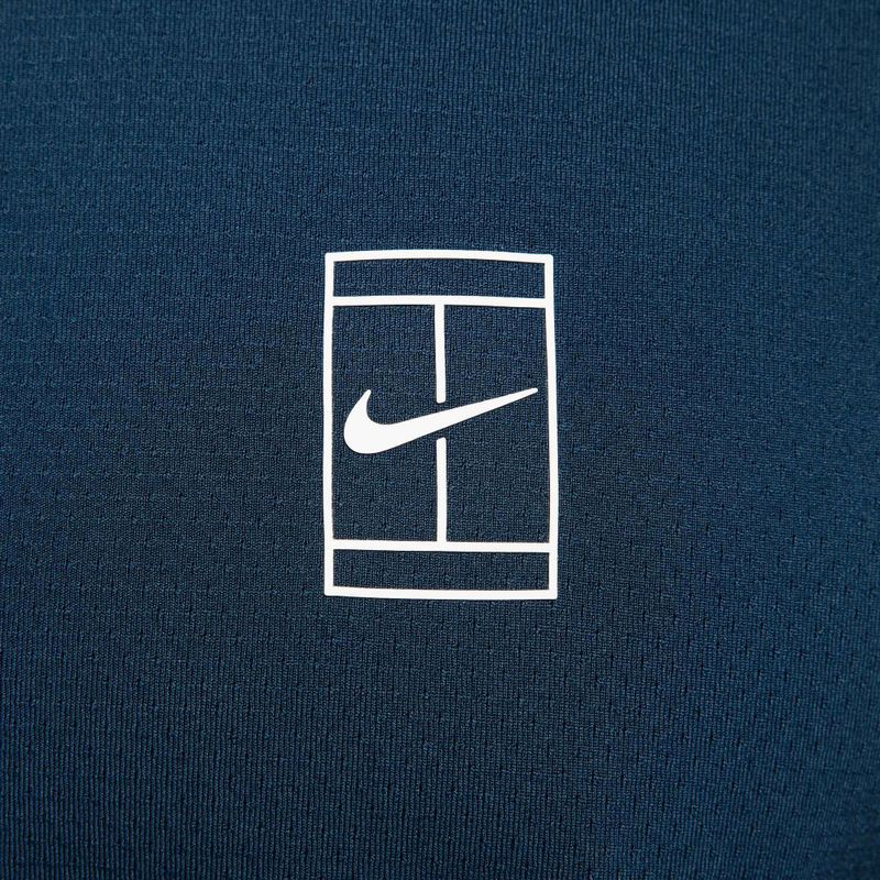 Vyriški teniso polo marškinėliai Nike Court Dri-Fit Advantage armory navy / white / white 6