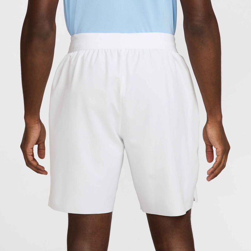 Vyriški "Nike Court Dri-Fit Advantage 8" teniso šortai balta/juoda 4