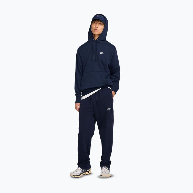 Vyriškos kelnės Nike Sportswear Club Knit Open-Hem obsidian/white 2