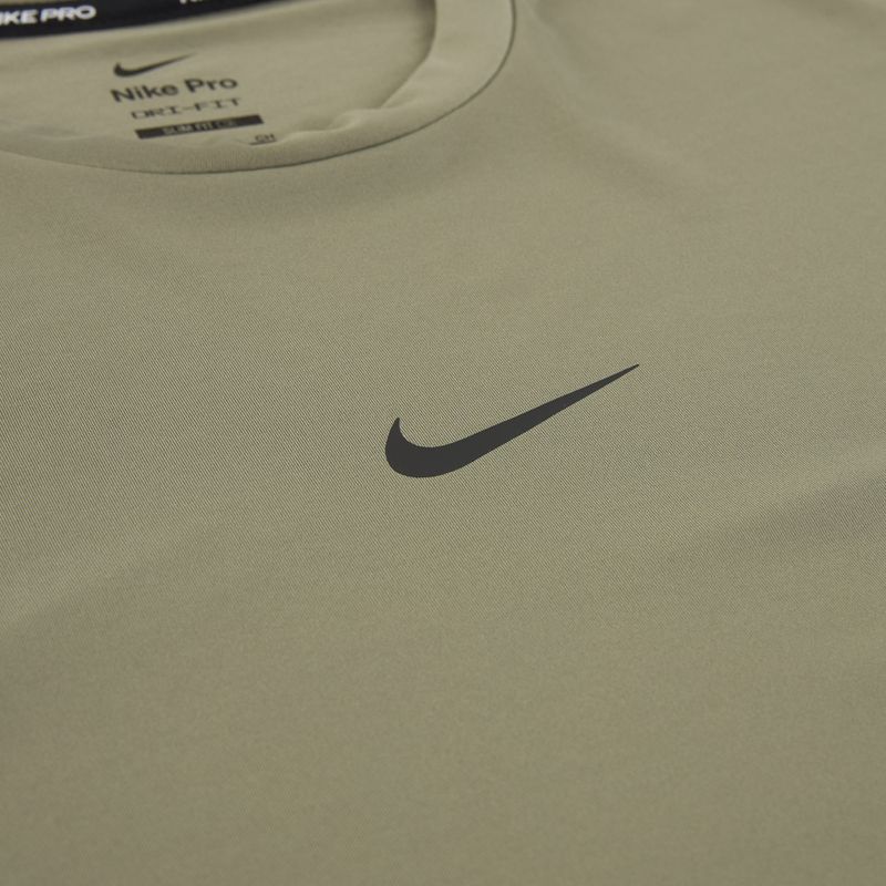 Vyriški treniruočių marškinėliai Nike Pro Dri-Fit be rankovių, šviesiai kariški/juodi 9