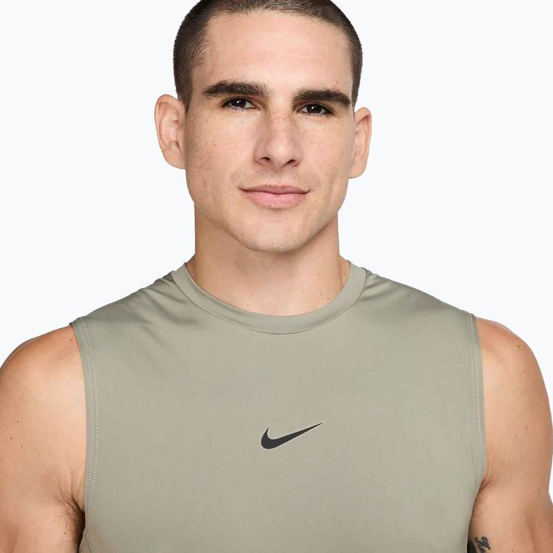 Vyriški treniruočių marškinėliai "Nike Pro Dri-Fit" be rankovių, šviesiai kariški/juodi 4