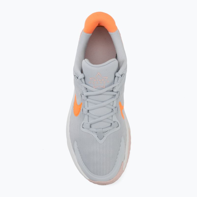 Vaikiški bėgimo bateliai Nike Star Runner 4 pure platinum/echo pink/peach cream 5