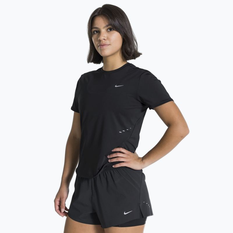 Nike Swift Dri-Fit moteriški bėgimo marškinėliai juodi 2