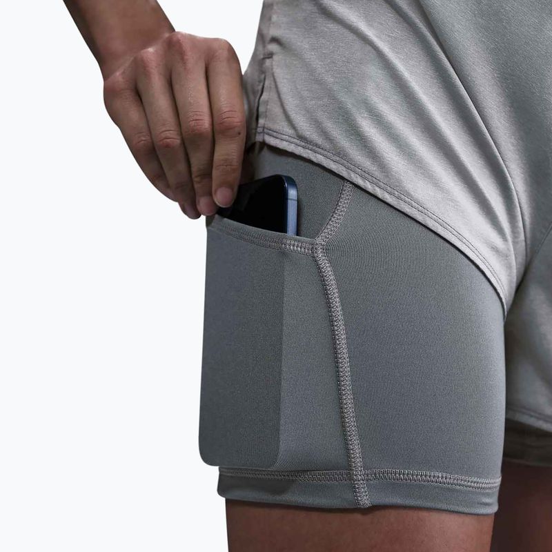 Moteriški šortai Nike One Dri-Fit High-Waisted 3" 2In1 smoke grey/heather 6