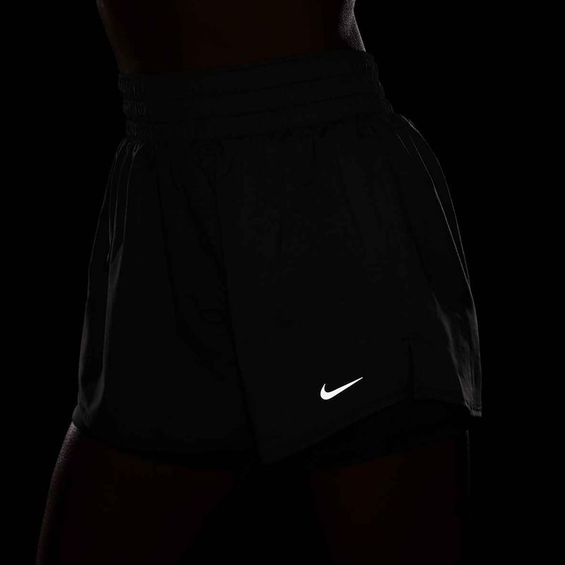 Moteriški šortai Nike One Dri-Fit High-Waisted 3" 2In1 smoke grey/heather 8