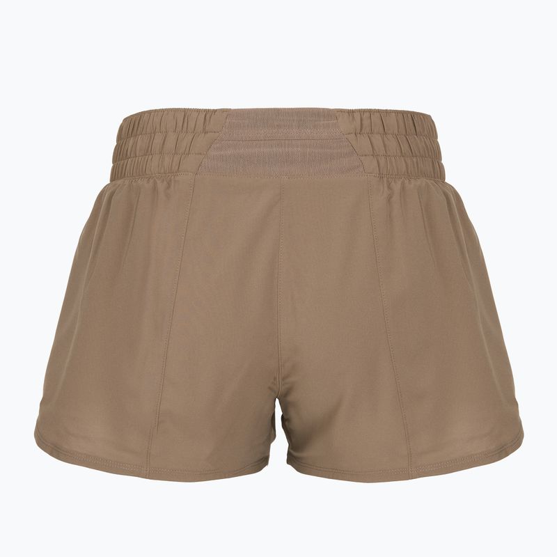 Moteriški šortai Nike One Dri-Fit 3" mink brown/reflective silver 2