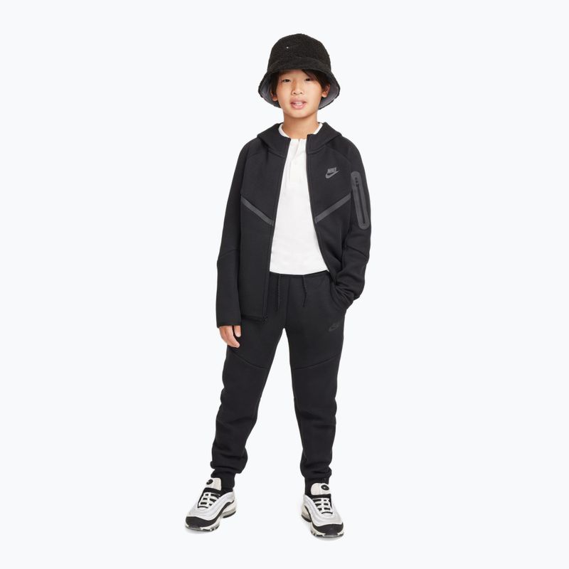 Vaikiškas džemperis Nike Sportswear Tech Fleece Full Zip black/black/black 2