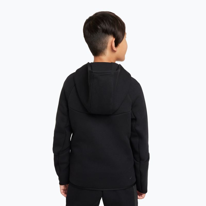 Vaikiškas džemperis Nike Sportswear Tech Fleece Full Zip black/black/black 3
