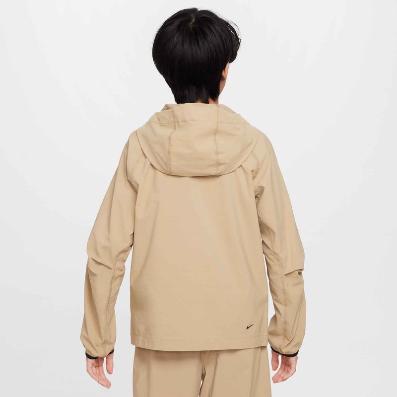 "Nike Tech Woven" vaikiška striukė parachute beige/parachute beige/black 3