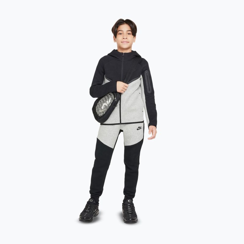 Vaikiškas džemperis Nike Sportswear Tech Fleece Full Zip dark grey heather/black/black/black 2