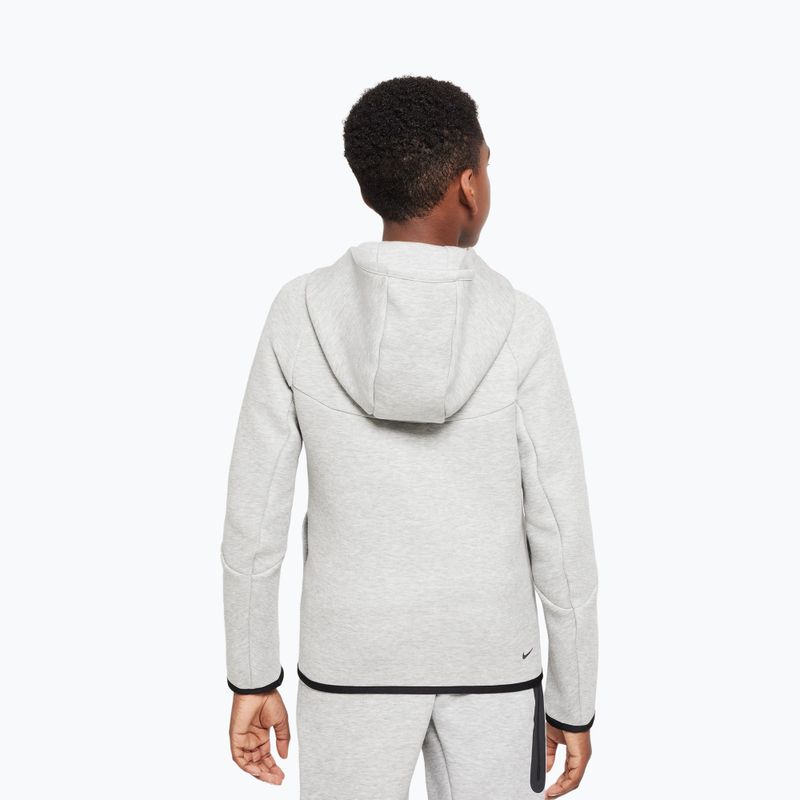 Vaikiškas džemperis Nike Sportswear Tech Fleece dark grey heather/black/black 3