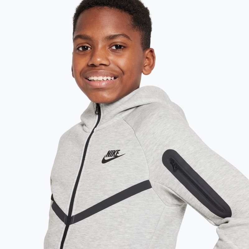 Vaikiškas džemperis Nike Sportswear Tech Fleece dark grey heather/black/black 4