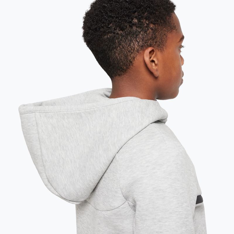 Vaikiškas džemperis Nike Sportswear Tech Fleece dark grey heather/black/black 5