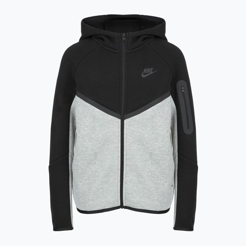 Vaikiškas džemperis Nike Sportswear Tech Fleece Full-Zip dark grey heather/black/black/black 6