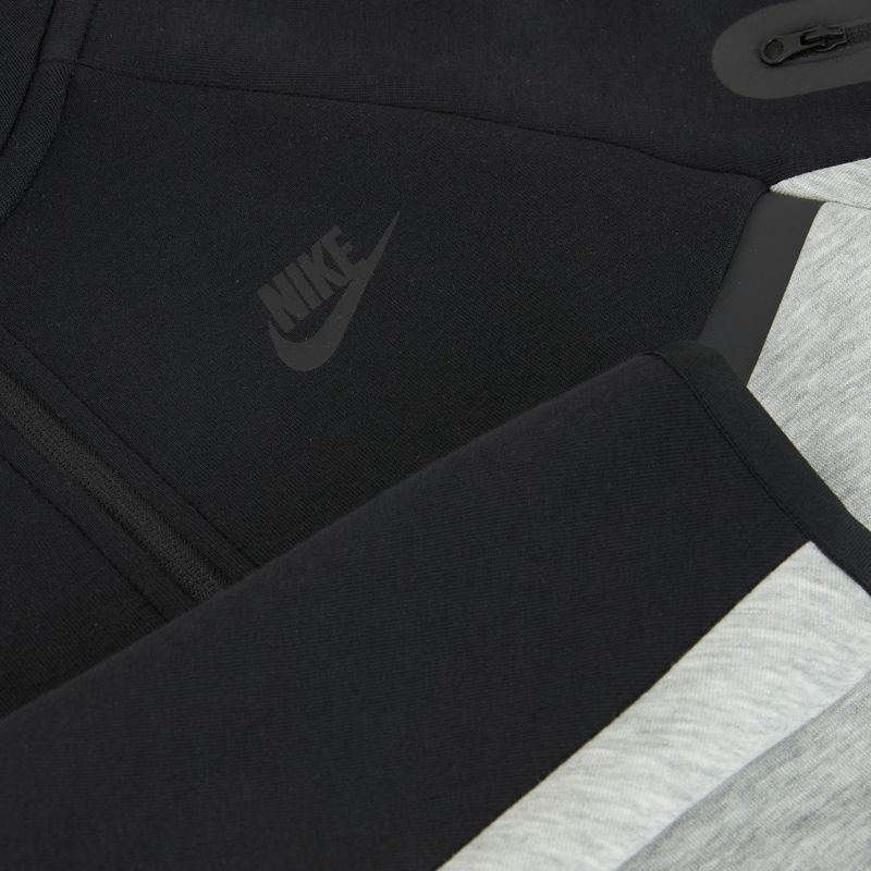 Vaikiškas džemperis Nike Sportswear Tech Fleece Full-Zip dark grey heather/black/black/black 9