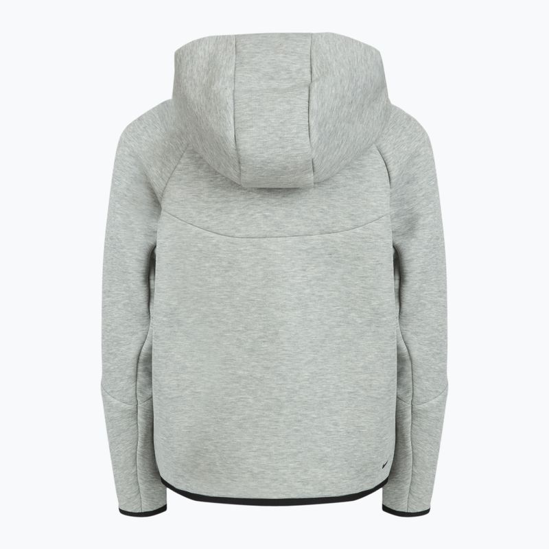 Vaikiški Nike Sportswear Tech Fleece džemperis su užtrauktuku Full-Zip tamsiai pilka heather/juoda/juoda 10
