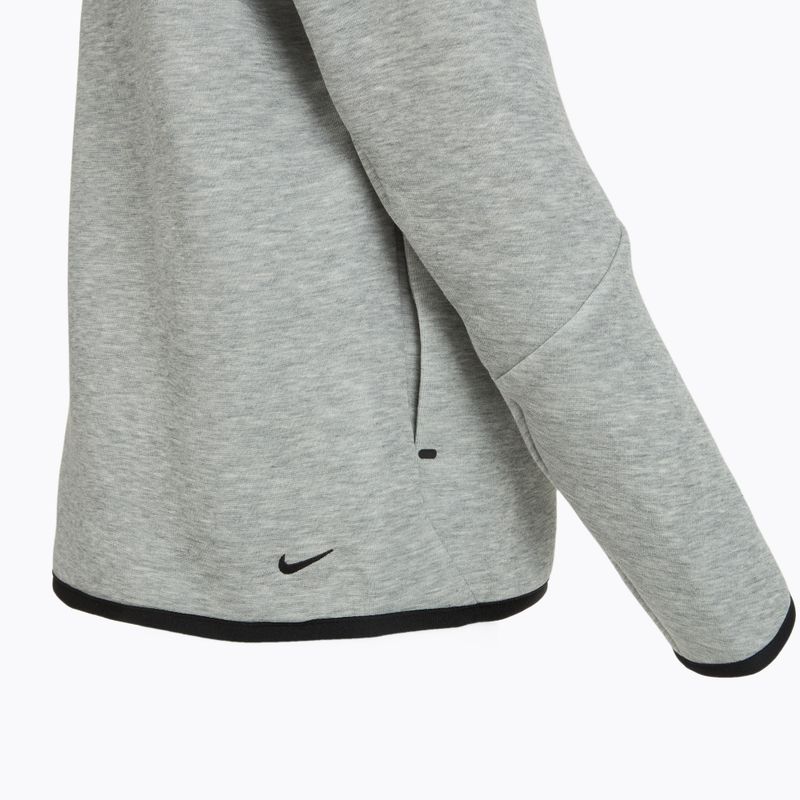 Vaikiški Nike Sportswear Tech Fleece džemperis su užtrauktuku Full-Zip tamsiai pilka heather/juoda/juoda 12