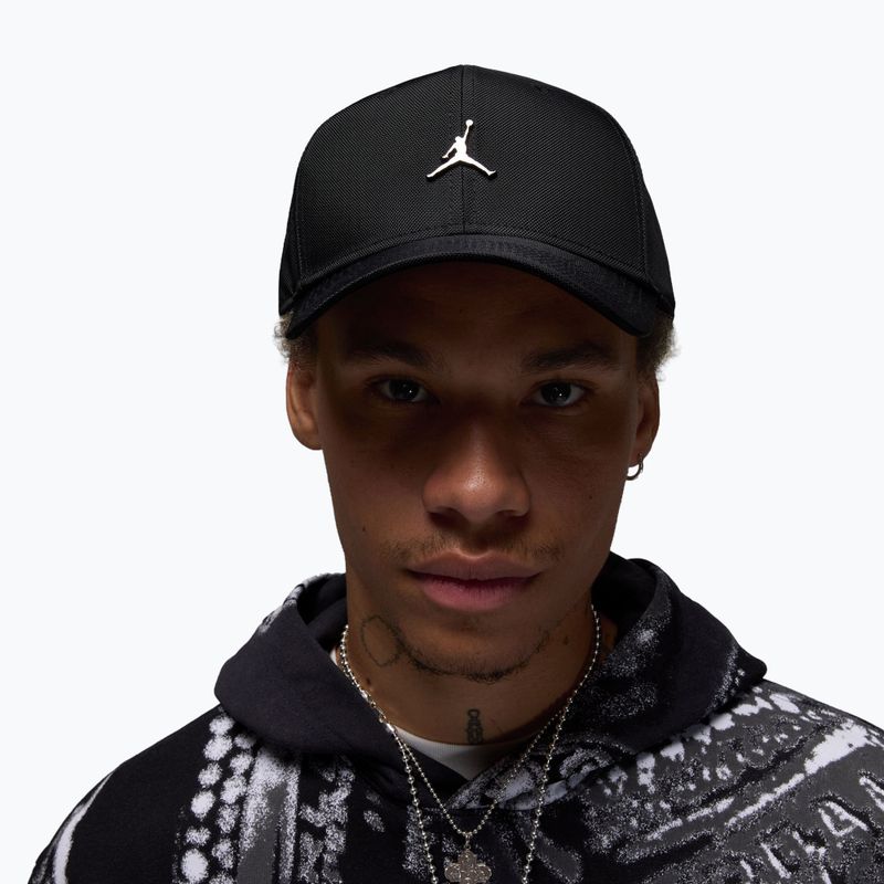 Kepurė su snapeliu Jordan Rise Structured Metal Jumpman black/R511 5